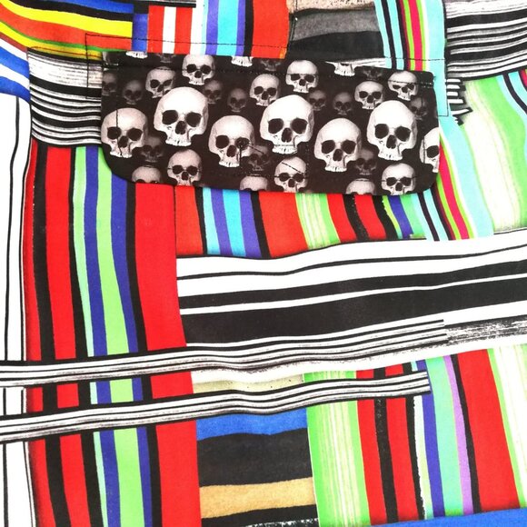 Robert Graham Mens Trunks Size 38 Mosaic Skulls Pinup Shorts Swimwear NEW - Picture 4 of 6